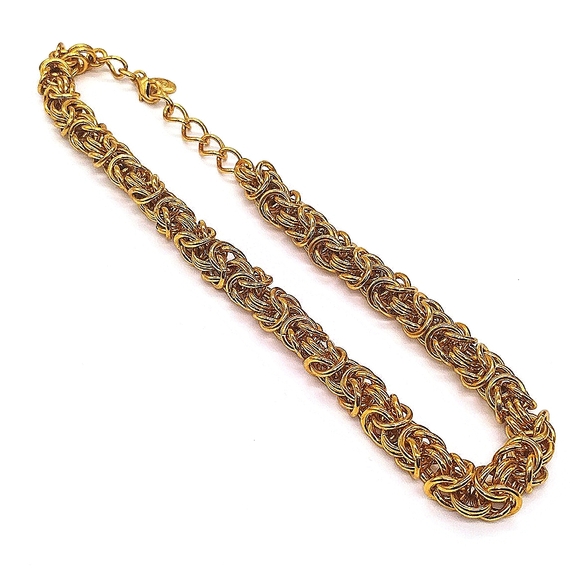JENNIFER BEHR Byzantine Zyra 18K Gold Plated Signed Choker Necklace-NWOT - Picture 3 of 6